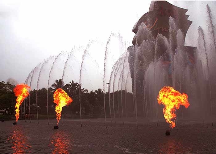 独特な導かれた音楽噴水、Diyの火の炎が付いている音楽的な噴水システム サプライヤー